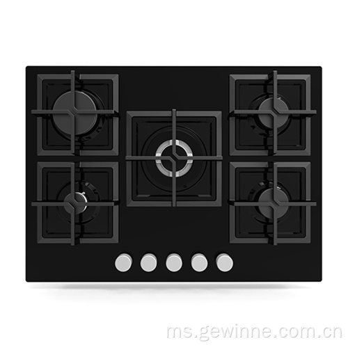 90CM Dapur periuk kaca terbina dalam dapur gas